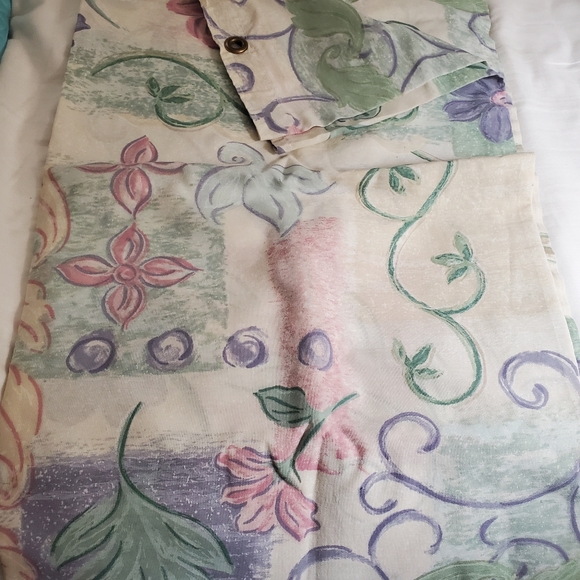 Shower Curtain and hooks - Picture 2 of 3